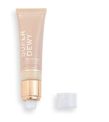 Skystas makiažo pagrindas Makeup Revolution London Superdewy Skin Tint 55 ml, Fair kaina ir informacija | Makiažo pagrindai, pudros | pigu.lt