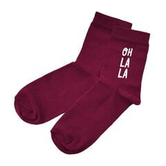 Moteriškos kojinės Oh La La, bordo kaina ir informacija | Originalios kojinės | pigu.lt