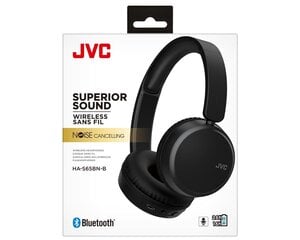 Наушники c активным шумоподавлением JVC HA-S65BN-B, Bluetooth / Wireless, черные цена и информация | Теплая повязка на уши, черная | pigu.lt