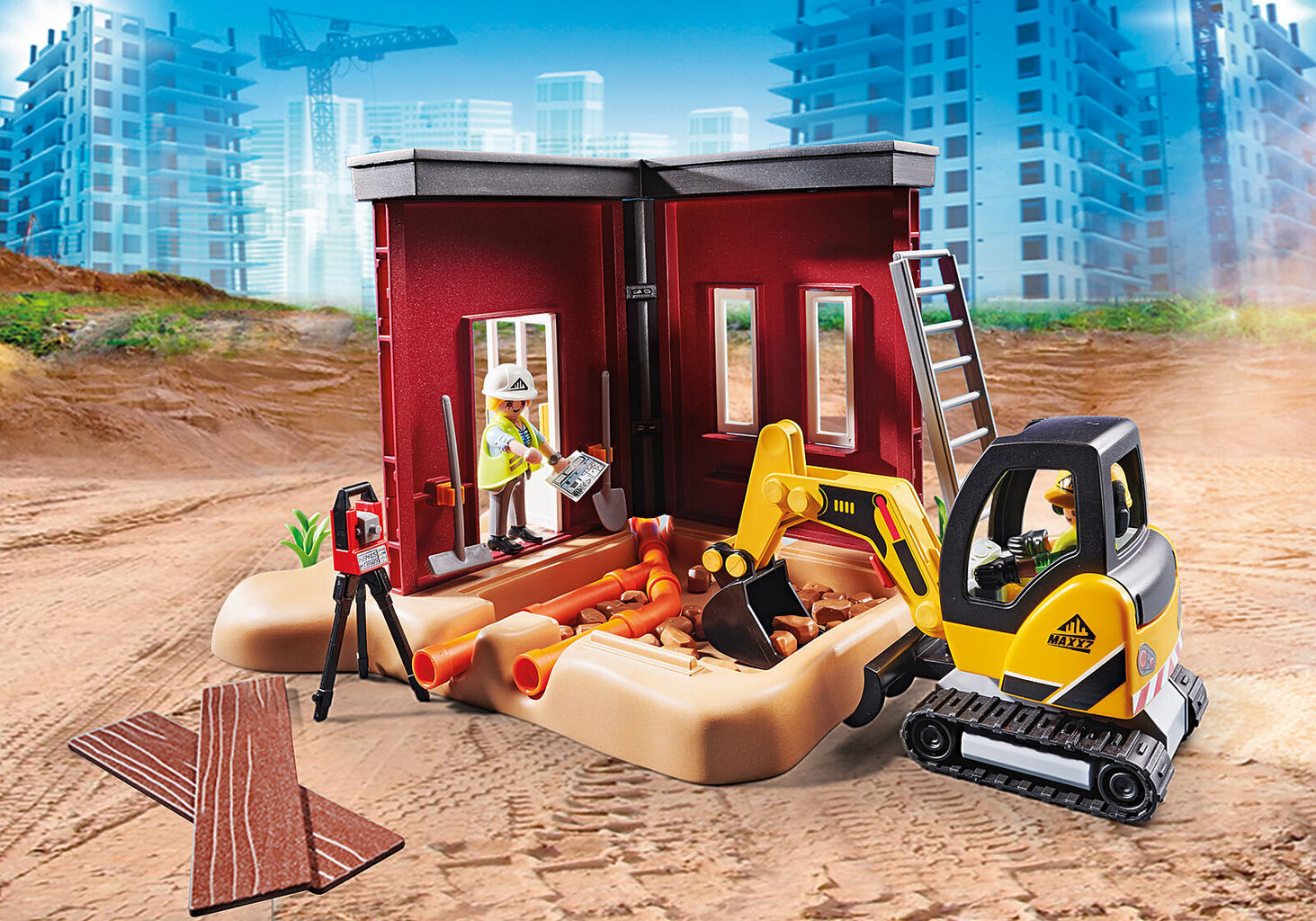 70443 PLAYMOBIL® City Action Statybinė aikštelė kaina ir informacija | Konstruktoriai ir kaladėlės | pigu.lt