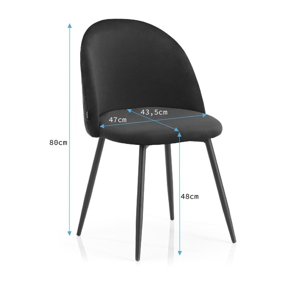 Kėdė Homede Faro, pilka kaina ir informacija | Virtuvės ir valgomojo kėdės | pigu.lt