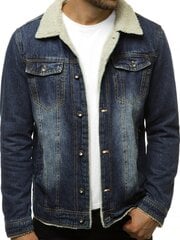 Темно-синяя джинсовая куртка Dunkan цена и информация | Мужские куртки | pigu.lt