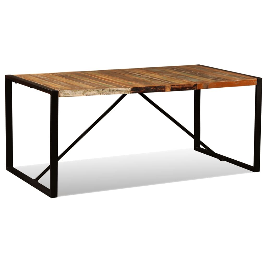 Valgomojo stalas, 180cm, rudas kaina ir informacija | Virtuvės ir valgomojo stalai, staliukai | pigu.lt