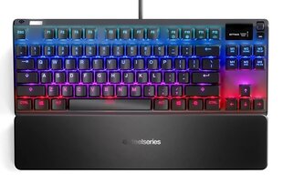 Клавиатура SteelSeries, Apex Pro - TKL, Black, US цена и информация | Клавиатуры | pigu.lt