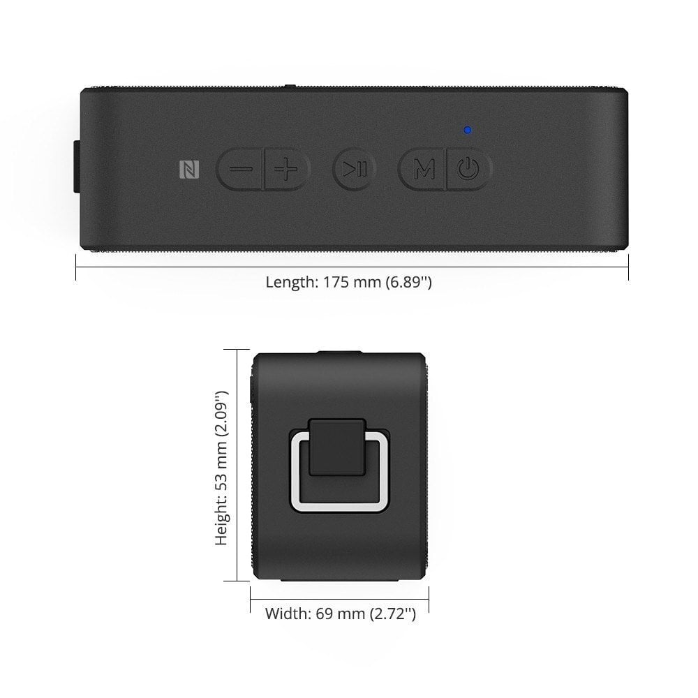 Tronsmart Element T2 Plus, 20 W Bluetooth 5.0 wireless black (357167) kaina ir informacija | Garso kolonėlės | pigu.lt