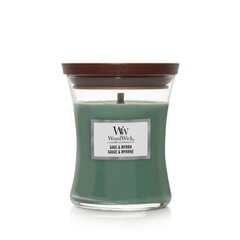 Ароматическая свеча WoodWick Sage & Myrrh, 85 г цена и информация | Подсвечники, свечи | pigu.lt