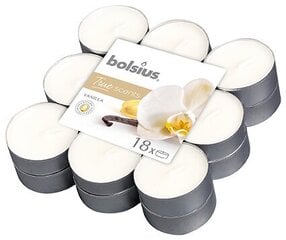 Набор ароматических свечей Bolsius True Scents Vanilla, 18 шт цена и информация | Подсвечники, свечи | pigu.lt