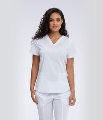Moteriška medicininė palaidinė MOT001 White kaina ir informacija | Medicininė apranga | pigu.lt