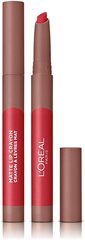 Губная помада L'Oreal Paris Infaillible Matte Crayon 2.5 г, 108 Hot Apricot цена и информация | Помады, бальзамы, блеск для губ | pigu.lt