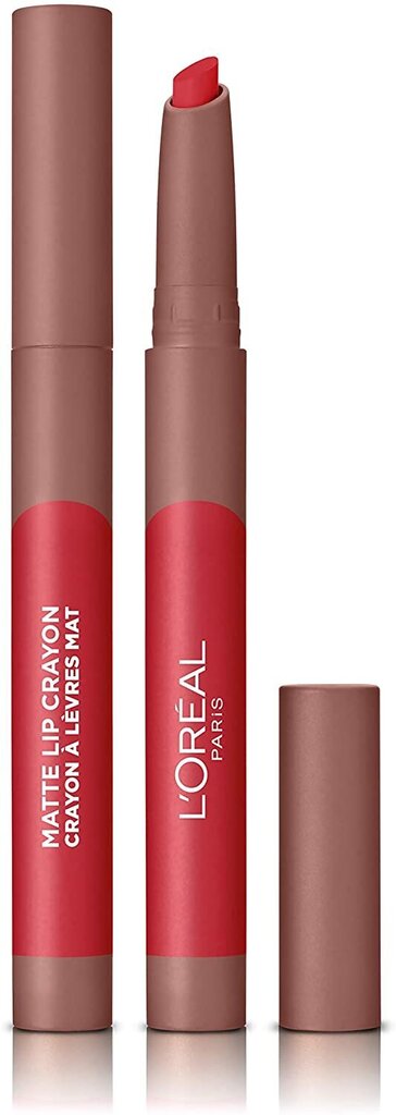 Lūpų dažai L'Oreal Paris Infaillible Matte Crayon 2,5 g, 108 Hot Apricot цена и информация | Lūpų dažai, blizgiai, balzamai, vazelinai | pigu.lt