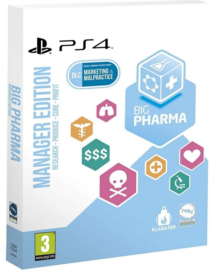 PS4 Big Pharma Manager Edition цена и информация | Kompiuteriniai žaidimai | pigu.lt