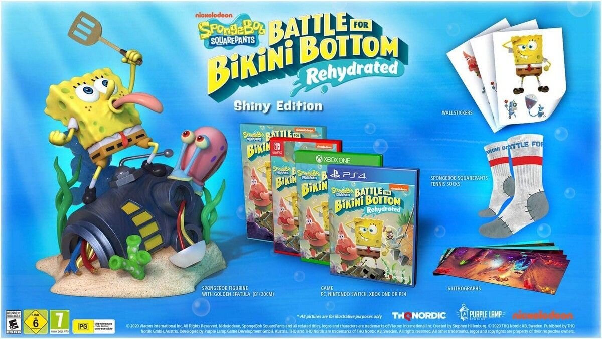 PS4 SpongeBob SquarePants: Battle for Bikini Bottom - Rehydrated Shiny Edition kaina ir informacija | Kompiuteriniai žaidimai | pigu.lt