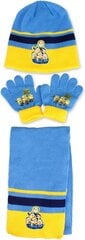 Setino Детский комплект Despicable Me 3 Blue Yellow цена и информация | Шапки, перчатки, шарфы для мальчиков | pigu.lt