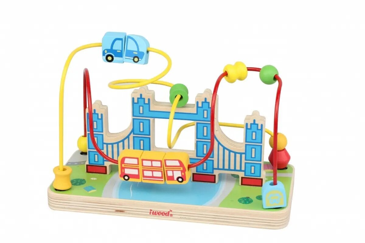 Medinis labirintas iWood Londonas цена и информация | Žaislai kūdikiams | pigu.lt