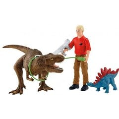 Атака динозавра Tyrannosaurus Rex Dinosaurs Schleich, 41465 цена и информация | Игрушки для мальчиков | pigu.lt