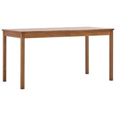 Valgomojo stalas, 140x70x73 cm, rudas kaina ir informacija | Virtuvės ir valgomojo stalai, staliukai | pigu.lt