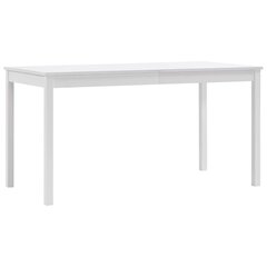 Valgomojo stalas, 140x70x73cm, baltas kaina ir informacija | Virtuvės ir valgomojo stalai, staliukai | pigu.lt