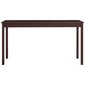 Valgomojo stalas, 140x70x73cm, tamsiai rudas kaina ir informacija | Virtuvės ir valgomojo stalai, staliukai | pigu.lt