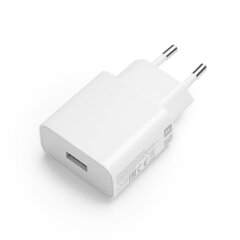 Сетевая оригинальная зарядка Xiaomi MDY-09-EW Fast Charger (2A), белая цена и информация | Зарядные устройства для телефонов | pigu.lt