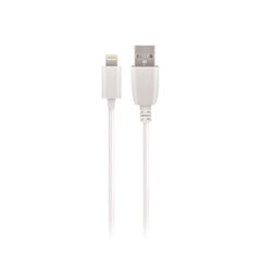 USB кабель Maxlife Apple Lightning белый, 1A, 1.0 м цена и информация | Кабели для телефонов | pigu.lt