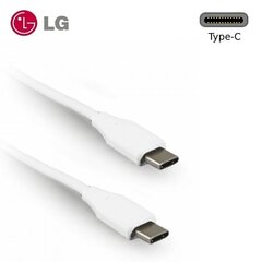 LG EAD63687001 Type-C to Type-C 3.1 Qualcom Quick Кабель для зарядки и данных 1m Белый (OEM) цена и информация | Кабели для телефонов | pigu.lt