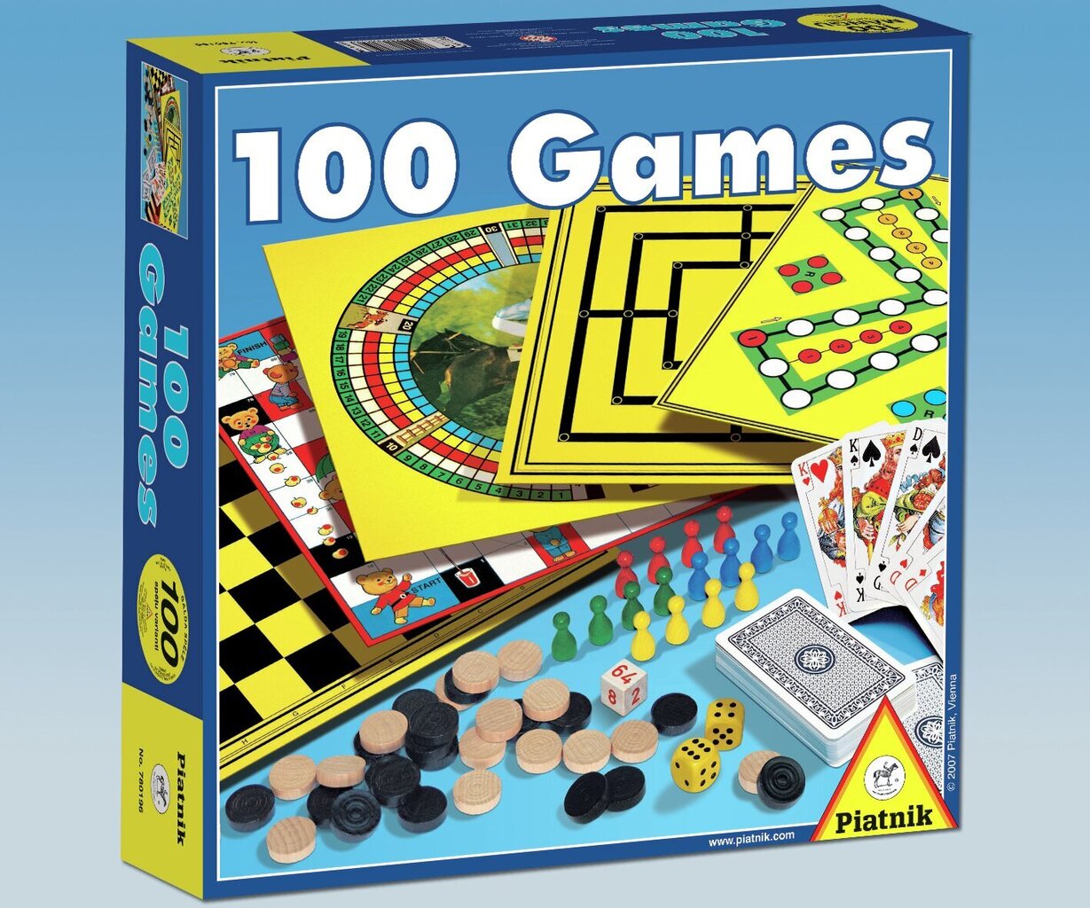 Stalo žaidimų rinkinys 100 žaidimų, LV, RUS kaina ir informacija | Stalo žaidimai, galvosūkiai | pigu.lt