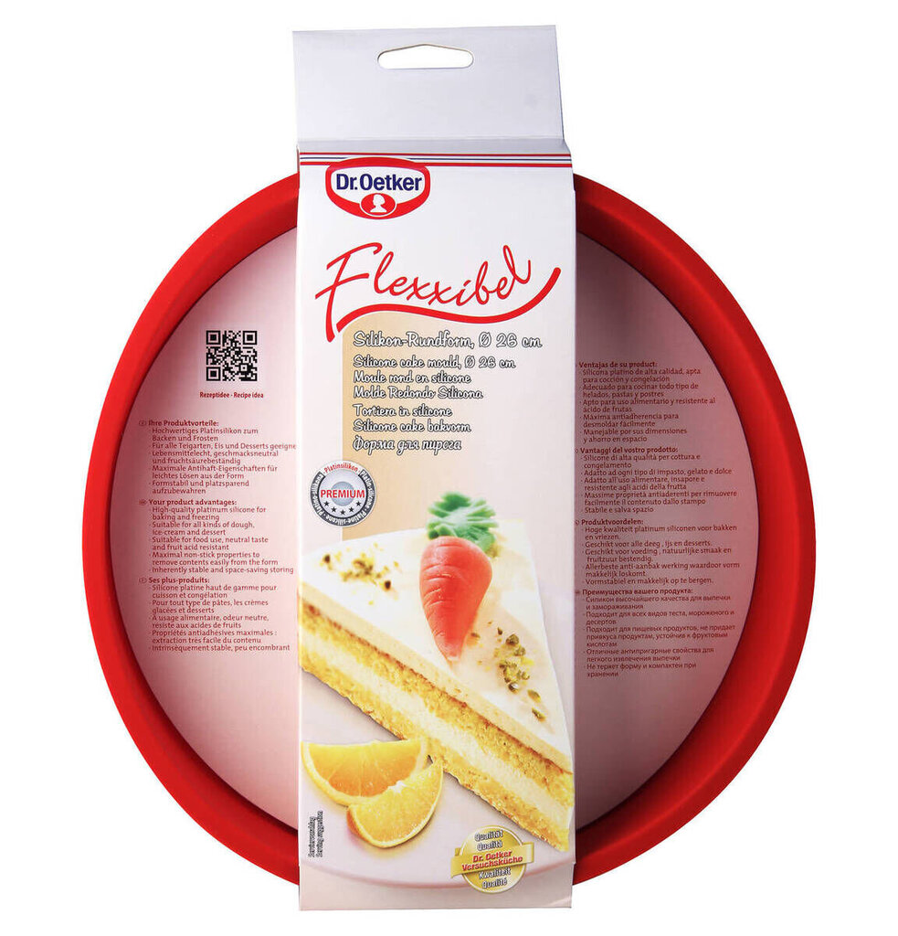 Dr. Oetker Flexxibel silikoninė kepimo forma, 26 cm цена и информация | Kepimo indai, popierius, formos | pigu.lt