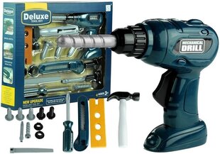 Įrankių rinkinys su grąžtu "Deluxe Tool Set", 15 detalių kaina ir informacija | Žaislai berniukams | pigu.lt