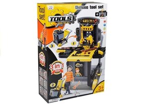 Įrankių rinkinys su vežimėliu ir dėže, 3in1 Tools kaina ir informacija | Žaislai berniukams | pigu.lt