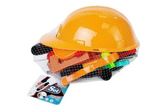 Набор инструментов со шлемом, дрелью и винтами Lean Toys Tools цена и информация | Игрушки для мальчиков | pigu.lt