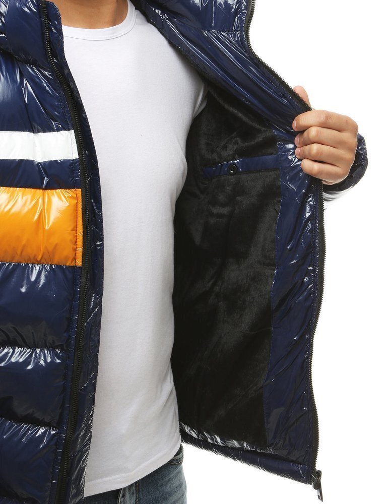 Tamsiai mėlyna vyriška žieminė striukė "Kirol" kaina ir informacija | Vyriškos striukės | pigu.lt
