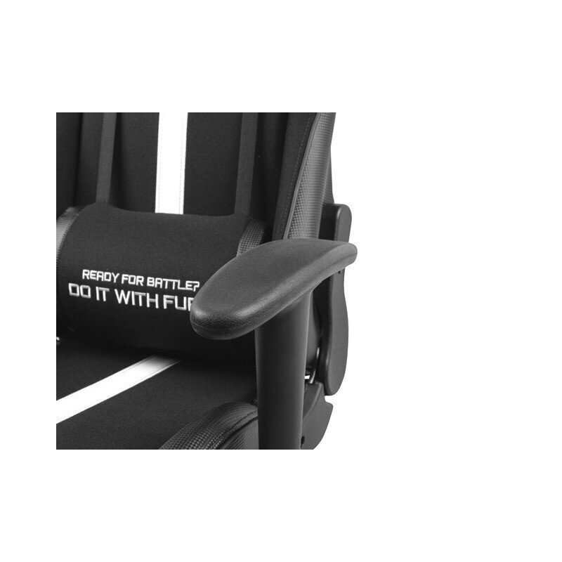Žaidimų kėdė Fury Avenger XL, juoda/balta kaina ir informacija | Biuro kėdės | pigu.lt