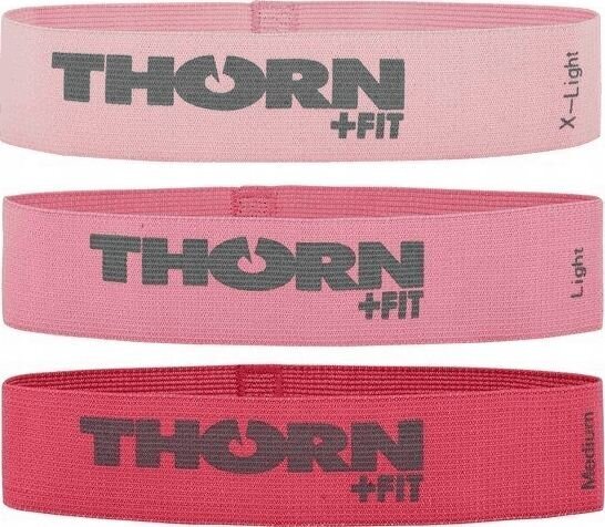 Pasipriešinimo gumų rinkinys Thorn +Fit Mini Bands Lady Textile цена и информация | Pasipriešinimo gumos, žiedai | pigu.lt