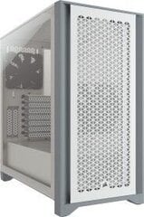 CORSAIR 4000D Airflow Temp Glass Mid Wht цена и информация | Корпуса | pigu.lt