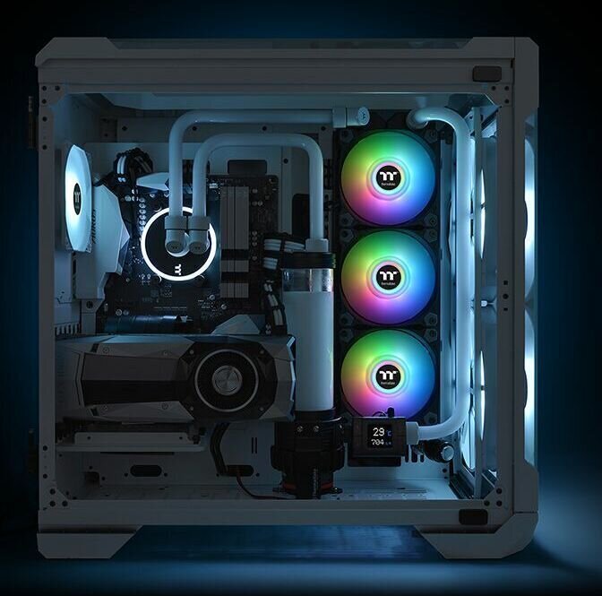 Thermaltake CL-F116-PL14SW-A kaina ir informacija | Kompiuterių ventiliatoriai | pigu.lt