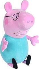 Peppa Pig pliušinis paršelis 37 cm - Tėtis iš Simba kaina ir informacija | Minkšti (pliušiniai) žaislai | pigu.lt
