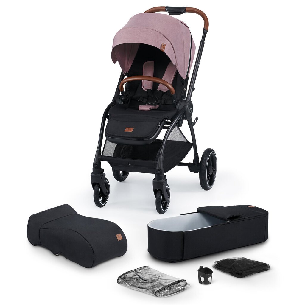 Universalus vežimėlis Kinderkraft Evolution Cocoon 2in1, Mauvelous pink цена и информация | Vežimėliai | pigu.lt