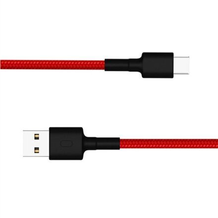 Xiaomi Mi Type-C Braided Cable SJV4110GL, Raudonas цена и информация | Kabeliai ir laidai | pigu.lt