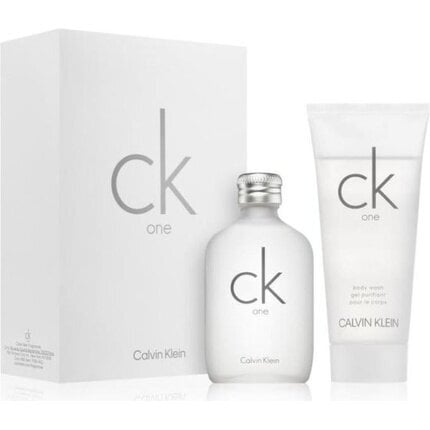 Rinkinys Calvin Klein CK One: EDT moterims/vyrams 50 ml + dušo gelis 100 ml kaina ir informacija | Kvepalai moterims | pigu.lt