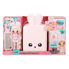 Kuprinė - žaidimų rinkinys Na! Na! Na! Surpise 3-in-1 su lėle Pink Bunny, rožinė kaina ir informacija | Žaislai mergaitėms | pigu.lt