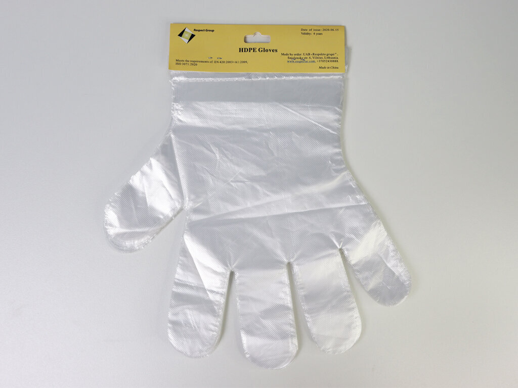 Одноразовые перчатки HDPE, 1000 шт. цена | pigu.lt