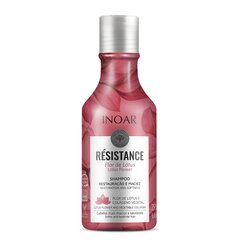 Drėkinantis blizgesio suteikiantis šampūnas Inoar Resistance Flor de Lotus, 250 ml kaina ir informacija | Šampūnai | pigu.lt