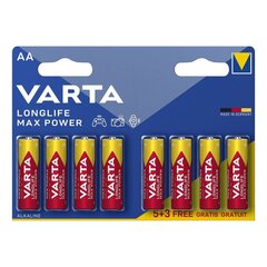 Щелочные батарейки Varta AAA Longlife Max Power (8 шт.) цена и информация | Батарейки | pigu.lt