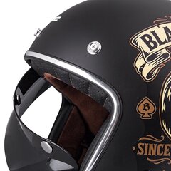 Moto šalmas W-TEC V541 Black Heart - Skull Horn juodas M kaina ir informacija | Moto šalmai | pigu.lt