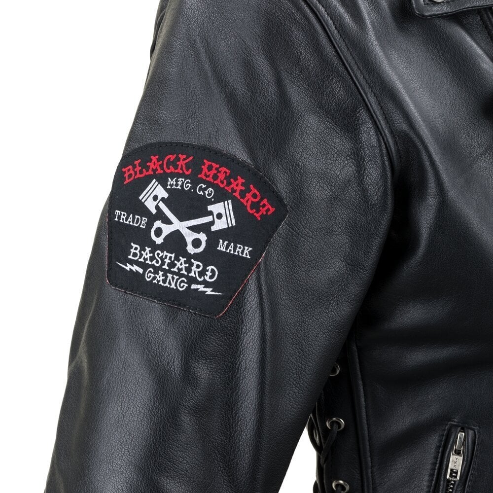 Odinė motociklų striukė W-TEC Black Heart Perfectis, juoda цена и информация | Moto striukės | pigu.lt