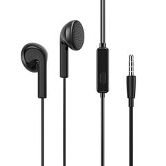 Borofone Earphones BM40 Sage with microphone black цена и информация | Наушники | pigu.lt