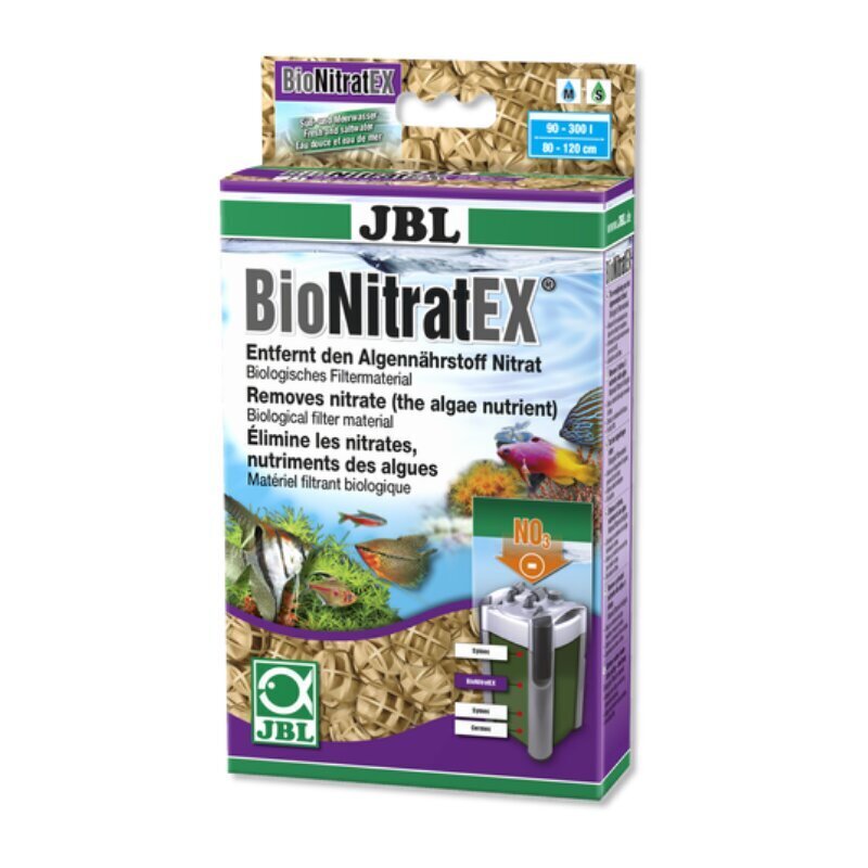 JBL užpildas nitratų šalinimui BioNitrat Ex цена и информация | Akvariumai ir jų įranga | pigu.lt