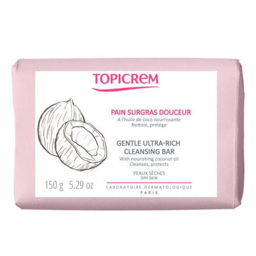 Muilas Topicrem Gentle Ultra-Rich Cleansing Bar, 150g цена и информация | Muilai | pigu.lt