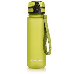 Бутылка для воды Meteor 500 мл, зеленая цена и информация | Фляги для воды | pigu.lt
