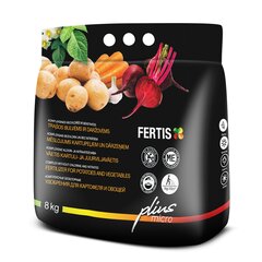 FERTIS plius micro kompleksinės bechlorės ir benitratės trąšos bulvėms ir daržovėms, 8 kg kaina ir informacija | Birios trąšos | pigu.lt
